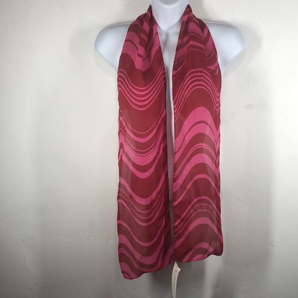 NWT CDC red & pink scarf